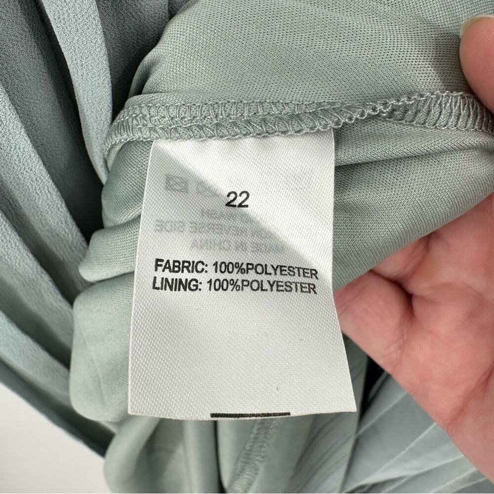 ASOS TFNC Calida Maxi Dress in sage Size US 18 - Picture 6 of 11